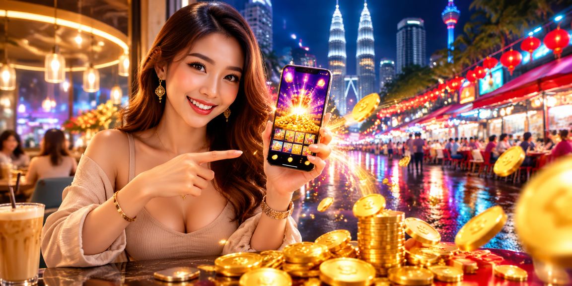 Pemain Malaysia menggunakan aplikasi kasino fun36 di Kuala Lumpur bergaya tempatan