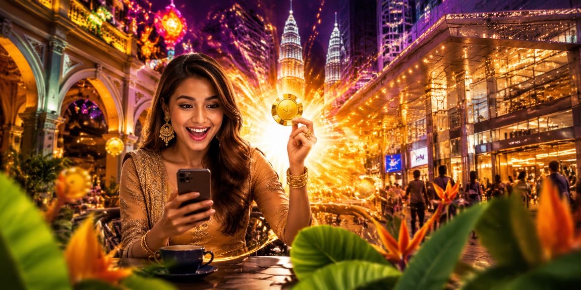Pemain Malaysia mengakses kasino Baccarat fun36 melalui telefon pintar