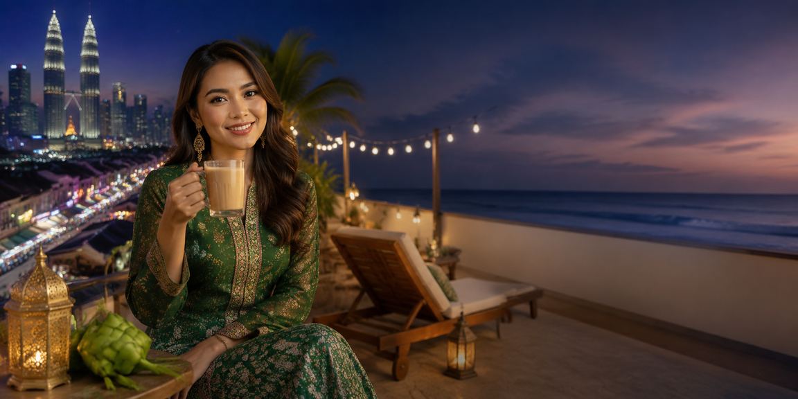 Pemain Malaysia menikmati bonus rebat Hari Raya fun36 di Kuala Lumpur