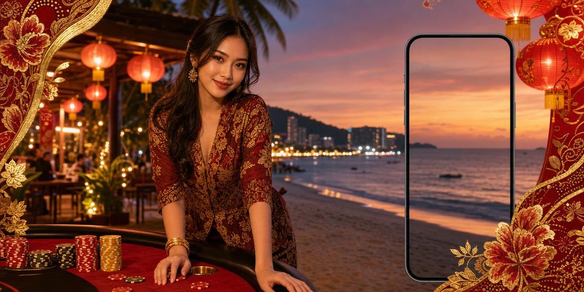 Pemain Malaysia berbaju batik menikmati pertaruhan sukan di Penang bersama fun36